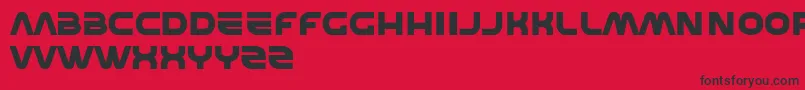 Shedevr Font – Black Fonts on Red Background