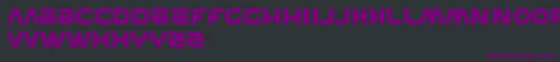 Шрифт Shedevr – фиолетовые шрифты на чёрном фоне