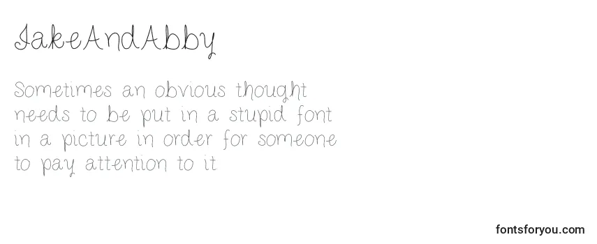 Review of the JakeAndAbby Font