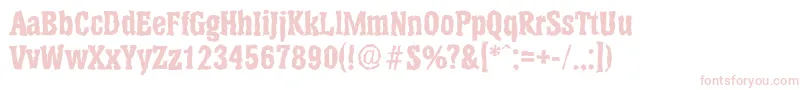 HeliumrandomXboldRegular Font – Pink Fonts on White Background