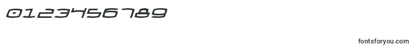 フォントThundergodIiItalic – 数字と数値のためのフォント