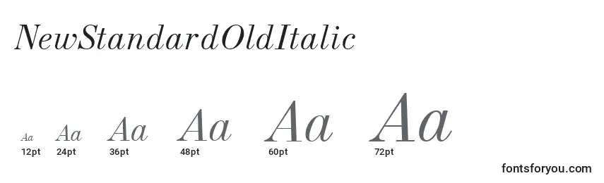 NewStandardOldItalic Font Sizes