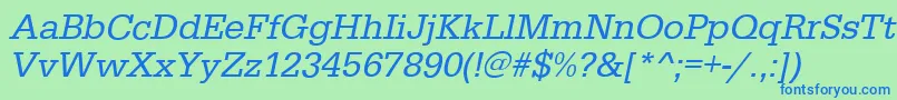 More about EgyptiennestdItalic Font EgyptiennestdItalic Font – Blue Fonts on Green Background