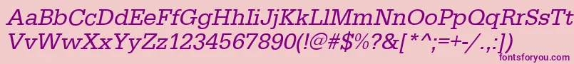 More about EgyptiennestdItalic Font EgyptiennestdItalic Font – Purple Fonts on Pink Background