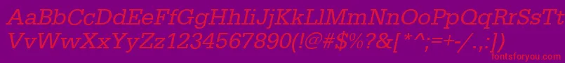 Lisätietoja EgyptiennestdItalic-fontista EgyptiennestdItalic-fontti – punaiset fontit violetilla taustalla