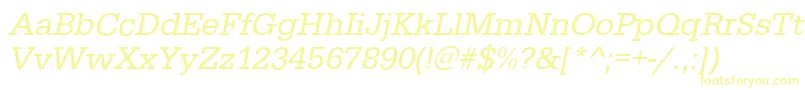 Weitere Informationen zur EgyptiennestdItalic-Schriftart EgyptiennestdItalic-Schriftart – Gelbe Schriften auf weißem Hintergrund