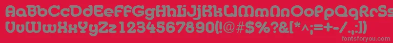 MediaBold Font – Gray Fonts on Red Background