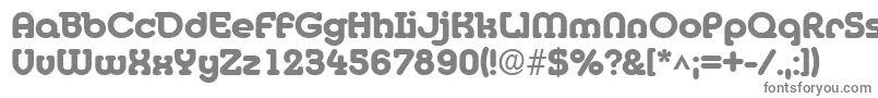 フォントMediaBold – 白い背景に灰色の文字