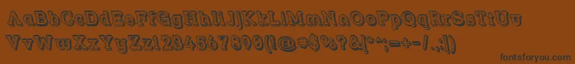 Strslfor Font – Black Fonts on Brown Background