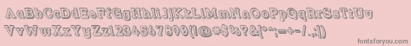 Strslfor Font – Gray Fonts on Pink Background