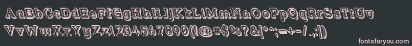 Strslfor Font – Pink Fonts on Black Background