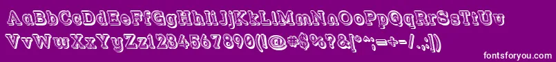 Strslfor Font – White Fonts on Purple Background