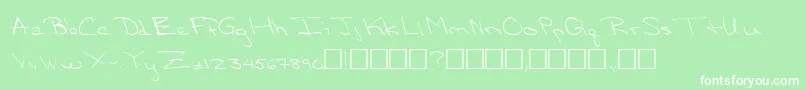 Victoriassecret Font – White Fonts on Green Background