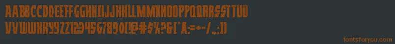 Prowler Font – Brown Fonts on Black Background