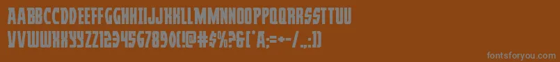 Prowler Font – Gray Fonts on Brown Background