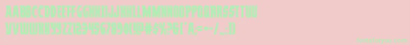 Prowler-Schriftart – Grüne Schriften auf rosa Hintergrund