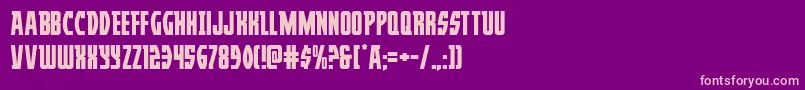 Prowler-Schriftart – Rosa Schriften auf violettem Hintergrund