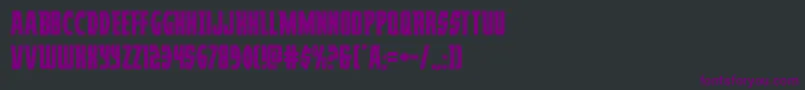 Шрифт Prowler – фиолетовые шрифты на чёрном фоне