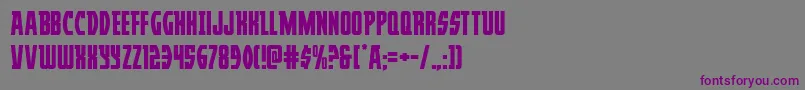 Prowler-Schriftart – Violette Schriften auf grauem Hintergrund