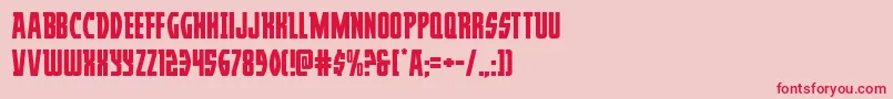 Prowler Font – Red Fonts on Pink Background