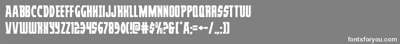 Prowler Font – White Fonts on Gray Background