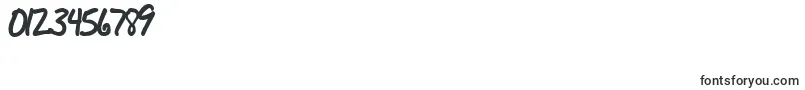 Budhand2-Schriftart – Schriften für Zahlen und Nummern