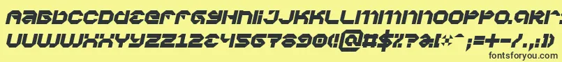 Vaporbpi Font – Black Fonts on Yellow Background