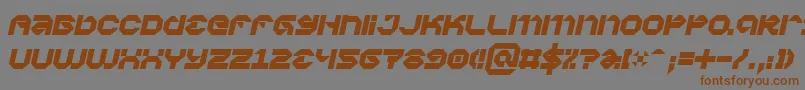 Vaporbpi-Schriftart – Braune Schriften auf grauem Hintergrund