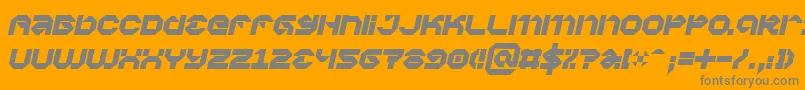 Vaporbpi Font – Gray Fonts on Orange Background