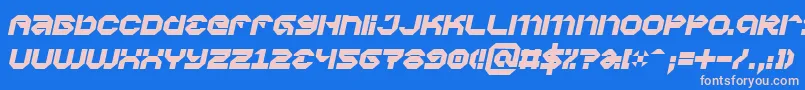 Vaporbpi Font – Pink Fonts on Blue Background