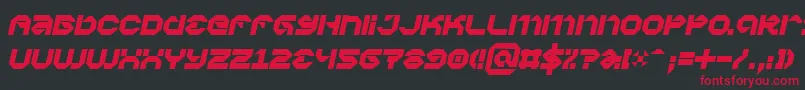 Vaporbpi Font – Red Fonts on Black Background