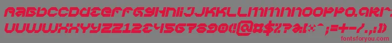 フォントVaporbpi – 赤い文字の灰色の背景