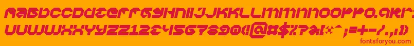 Vaporbpi Font – Red Fonts on Orange Background