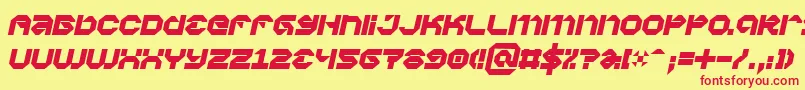 Vaporbpi Font – Red Fonts on Yellow Background