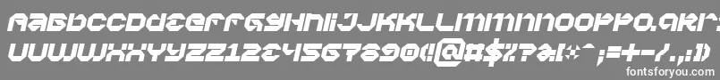 フォントVaporbpi – 灰色の背景に白い文字