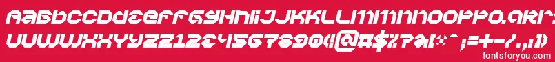 Vaporbpi Font – White Fonts on Red Background