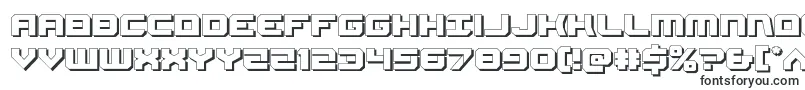 Шрифт Gearhead3D – плоские шрифты