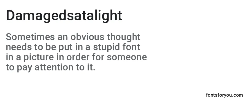 Шрифт Damagedsatalight