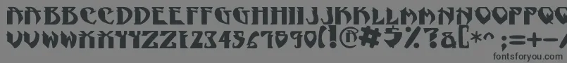 NadcPsygnotic Font – Black Fonts on Gray Background