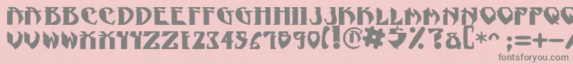 NadcPsygnotic Font – Gray Fonts on Pink Background