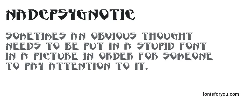 NadcPsygnotic Font