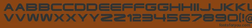 Шрифт Ft35SemiExpandedBold – чёрные шрифты на коричневом фоне