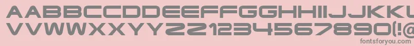 Ft35SemiExpandedBold-fontti – harmaat kirjasimet vaaleanpunaisella taustalla