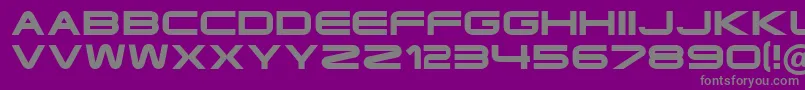 Czcionka Ft35SemiExpandedBold – szare czcionki na fioletowym tle