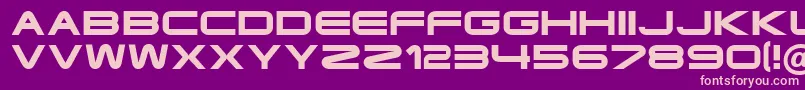 Police Ft35SemiExpandedBold – polices roses sur fond violet