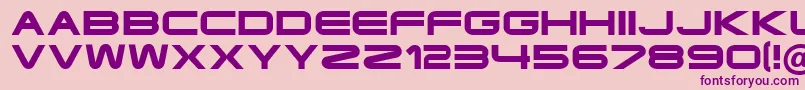Ft35SemiExpandedBold-Schriftart – Violette Schriften auf rosa Hintergrund