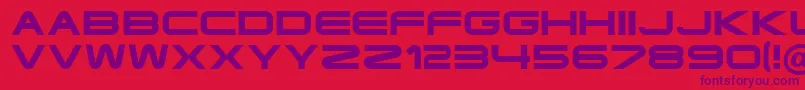 Ft35SemiExpandedBold Font – Purple Fonts on Red Background
