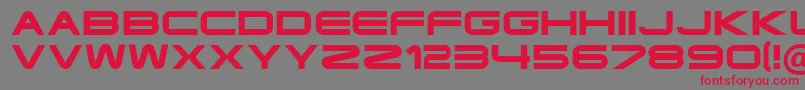 Шрифт Ft35SemiExpandedBold – красные шрифты на сером фоне