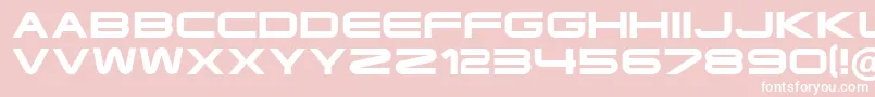 Ft35SemiExpandedBold Font – White Fonts on Pink Background