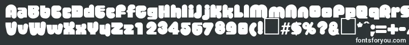 MisterbigRegularDb Font – White Fonts on Black Background